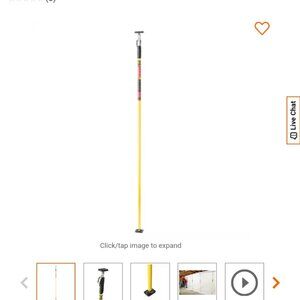 Task support rod 69 to 13 3 ft extend